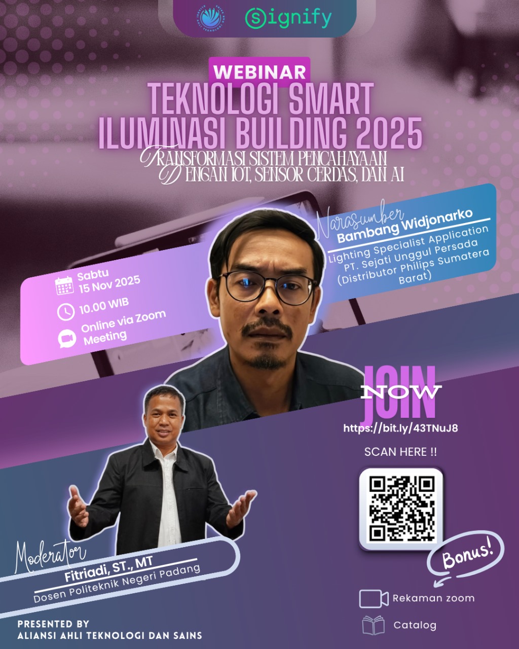 Poster Webinar Teknologi Smart Iluminasi Building 2025